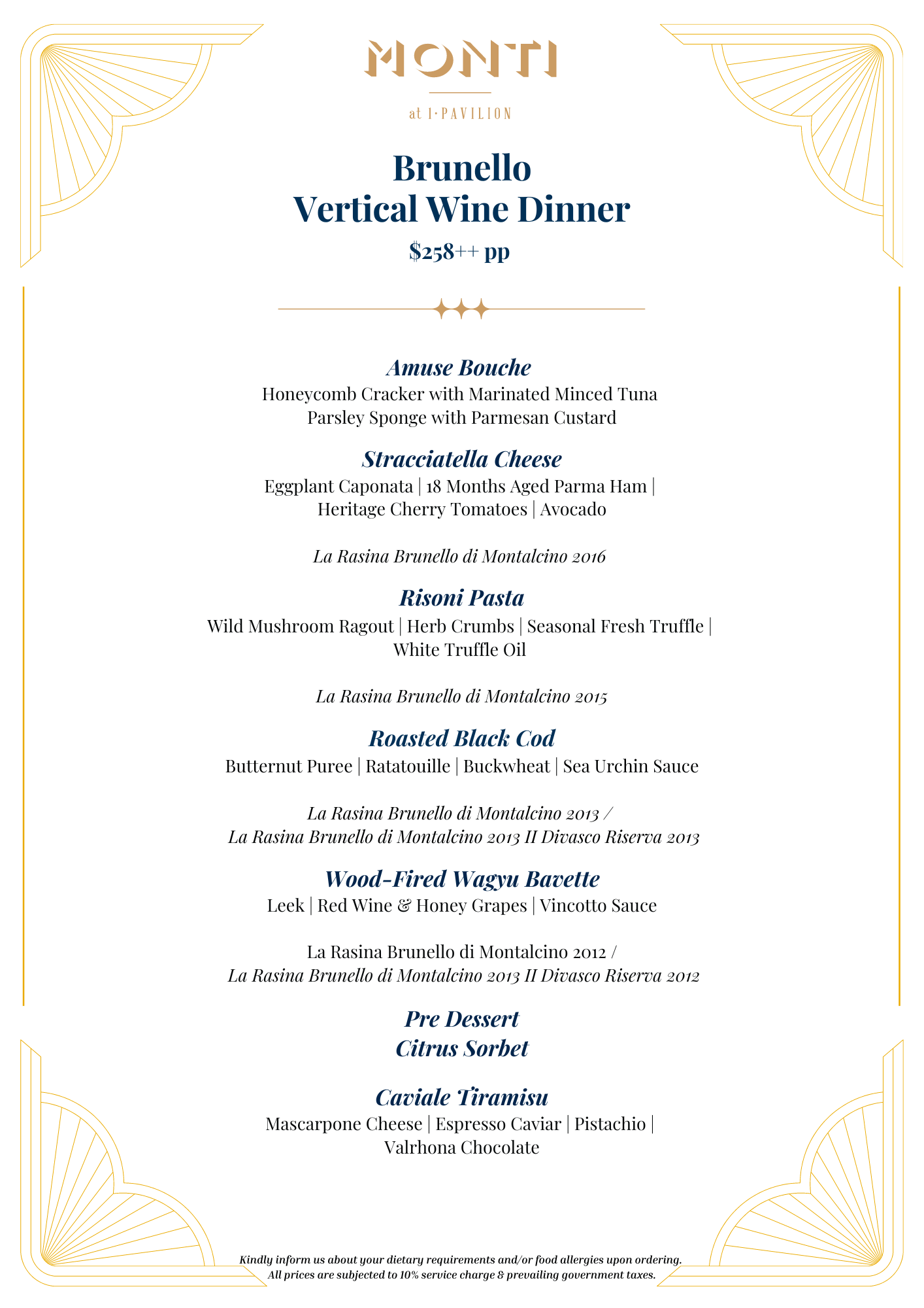 Brunello Vertical Wine Dinner-min