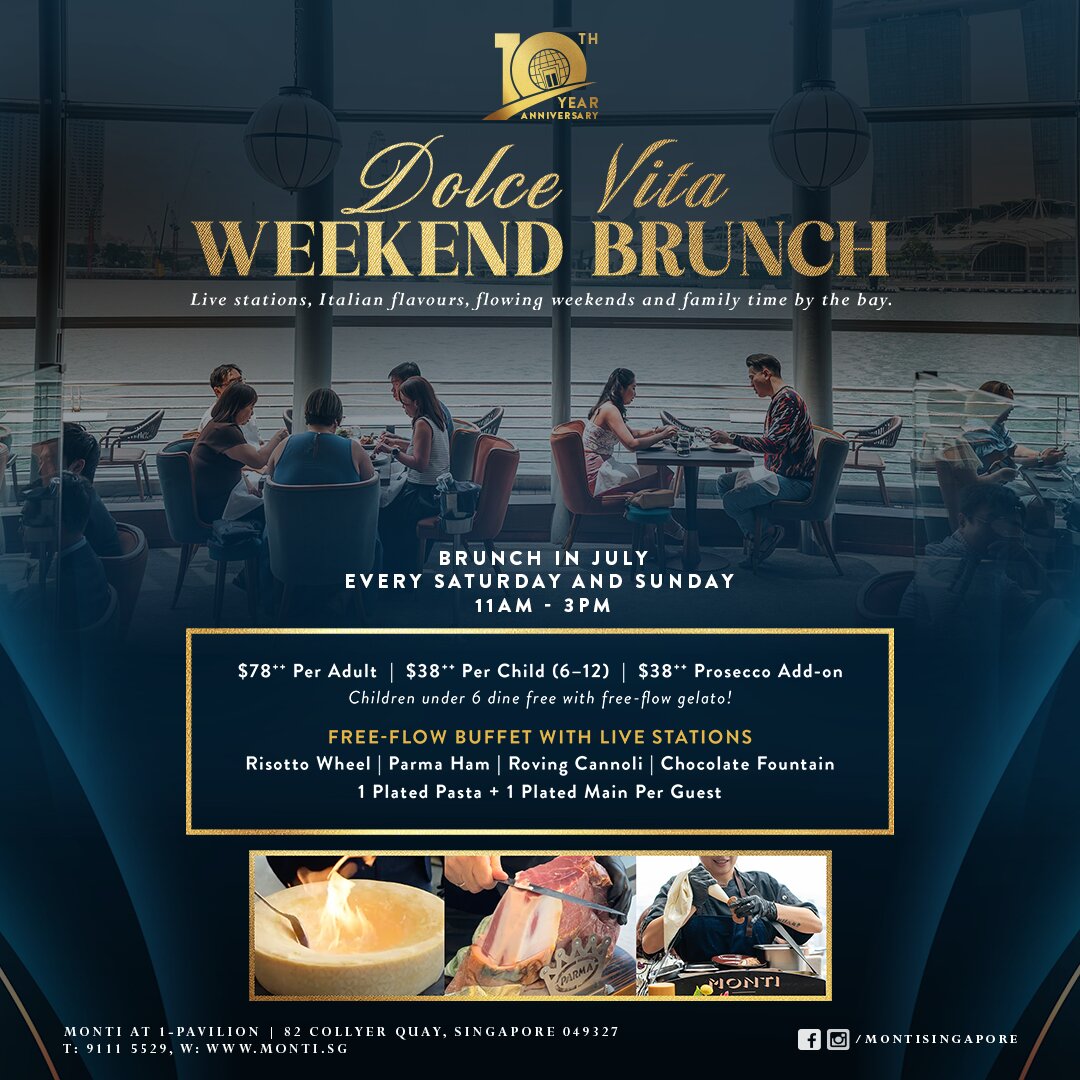 Dolce Vita Weekend Brunch July 2026 SQ 2. Dolce Vita Weekend Brunch